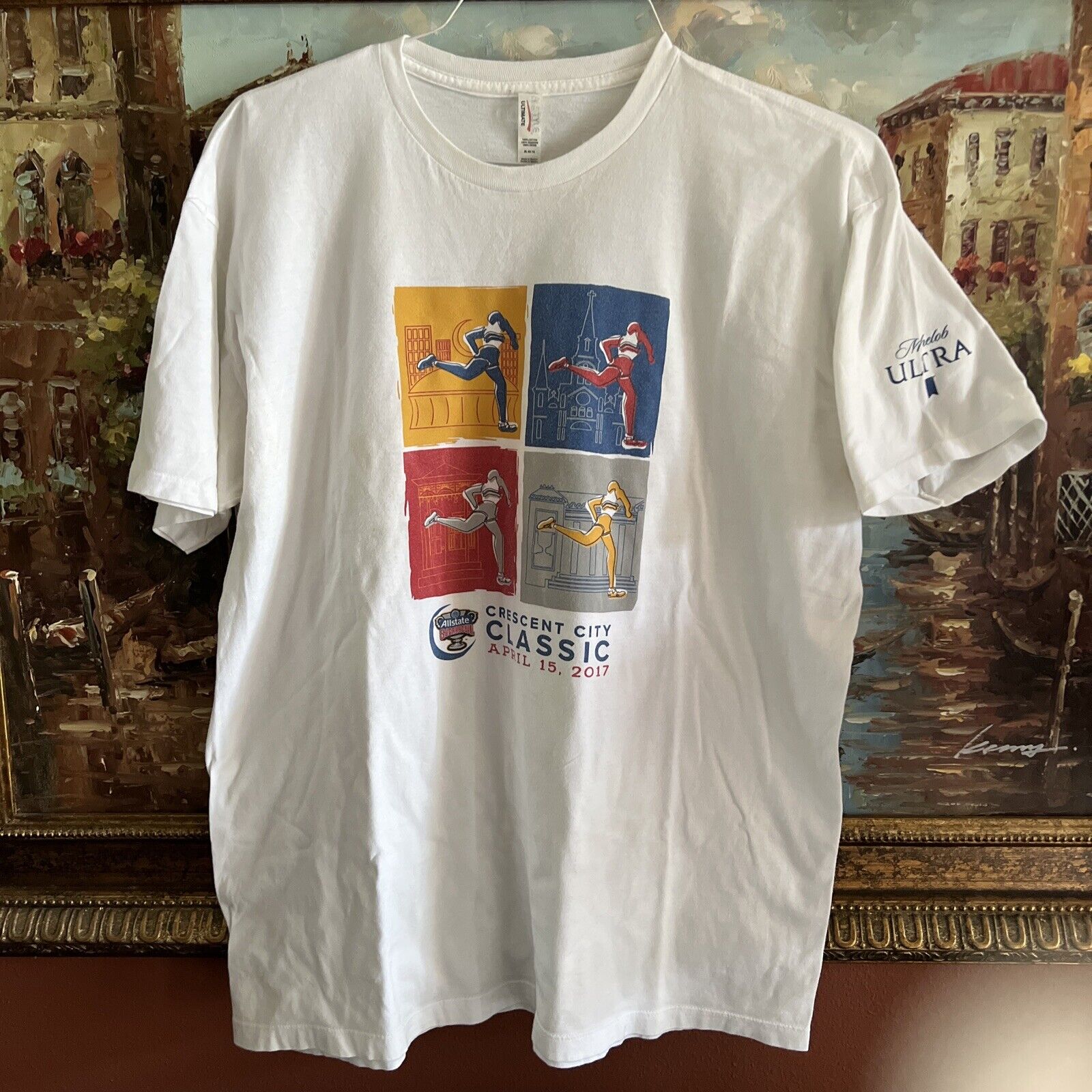 Lot of 2 Crescent City Classic New Orleans T Shirts 2016 & 2017 XL