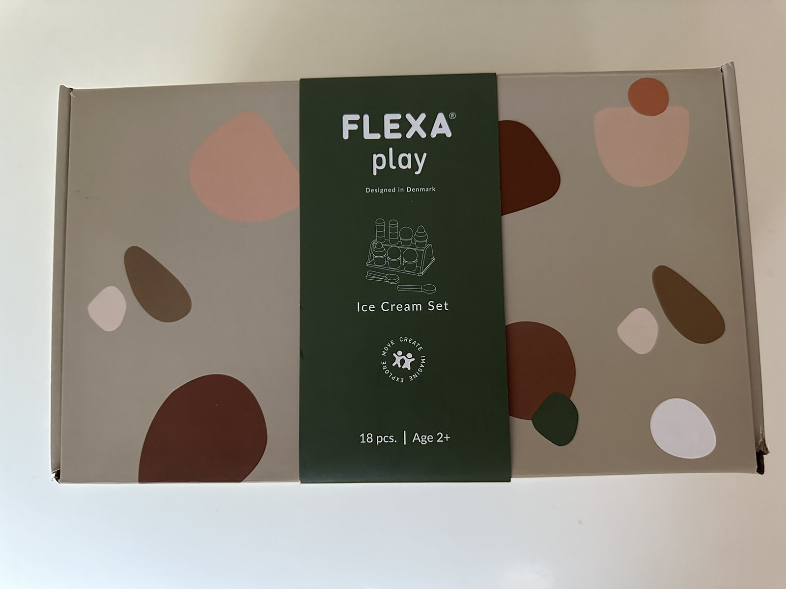 Set de glaces Flexa Play en bois de frene premium au design scandinave epure
