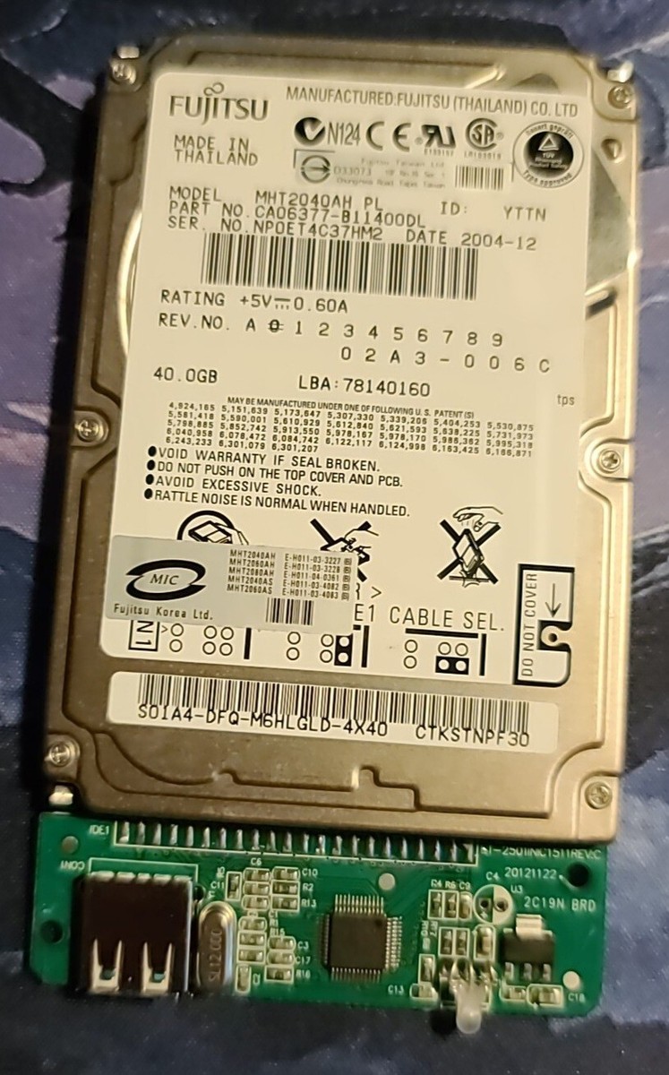 Fujitsu HDD 40GB 3個セット IDE接続 Fujitsu HDD 40GB 3個セット IDE接続