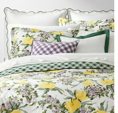 RALPH LAUREN MIRABELLA PLAID DECO PILLOW 15"x 20" WHITE/LILAC NWT BEAUTIFUL - 第 3/8 張圖片