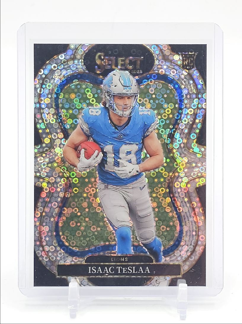 ISAAC TESLAA 2025 SELECT SUITE LEVEL ROOKIE DISCO PRIZM LIONS RC Q6608