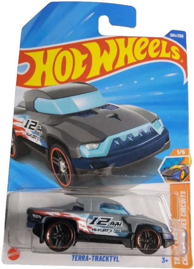 HOT WHEELS TERRA-TRACKTYL GRAY SERIES 1/5 MAINLINE 204/250 MATTEL 1:64 FREE SHIP