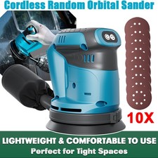 18V Electric Cordless Random Orbital Sander  5" Dust Bag Disc Machine For Makita