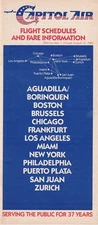 Capitol Air timetable 1983/05/01