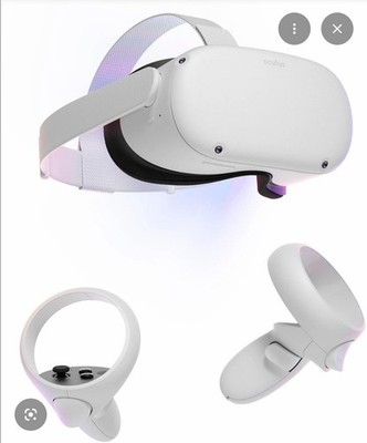 Oculus Quest 2 128GB Headset w/ Controllers, mag gunstock, elite headstrap obo