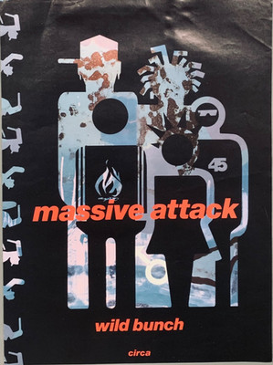 MASSIVE ATTACK original 1990 PRINT ADVERT WILD BUNCH CIRCA