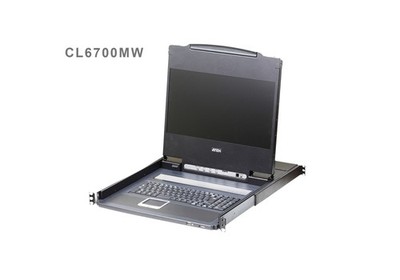 ATEN CL6700MW D 42cm Widescreen VGA/DVI/HDMIFull HD LCD Audio Console - KVM-Kons