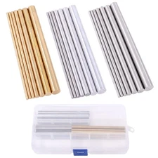 21 Pieces 2mm-8mm Metal Round Rods Assortment Kit, Stainless Steel, Brass and...
