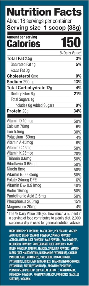 VEGA Premium Nutrición Todo en Uno - Vainilla Francesa - 1 lb 8,3 oz *CADUCIDAD 01/2027* Foto 3 de 4