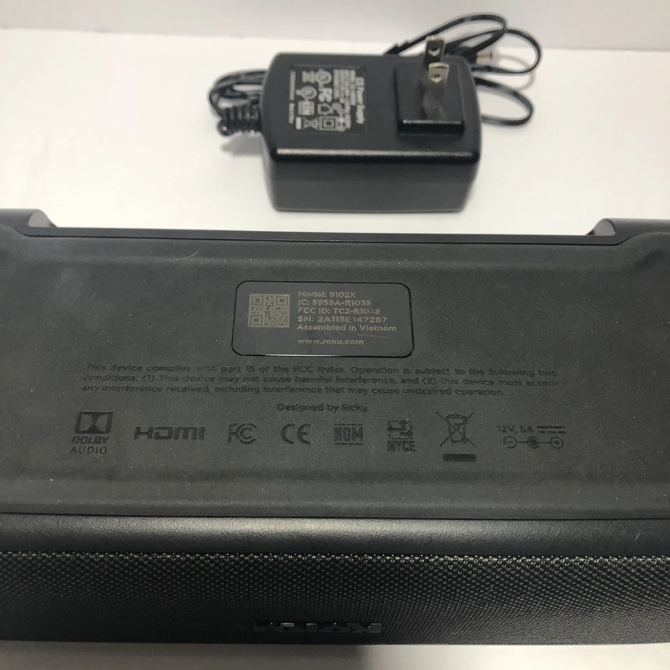 Roku Streambar 9102x Media Streamer Bar With Power Cord No Remote - Image 4 of 4