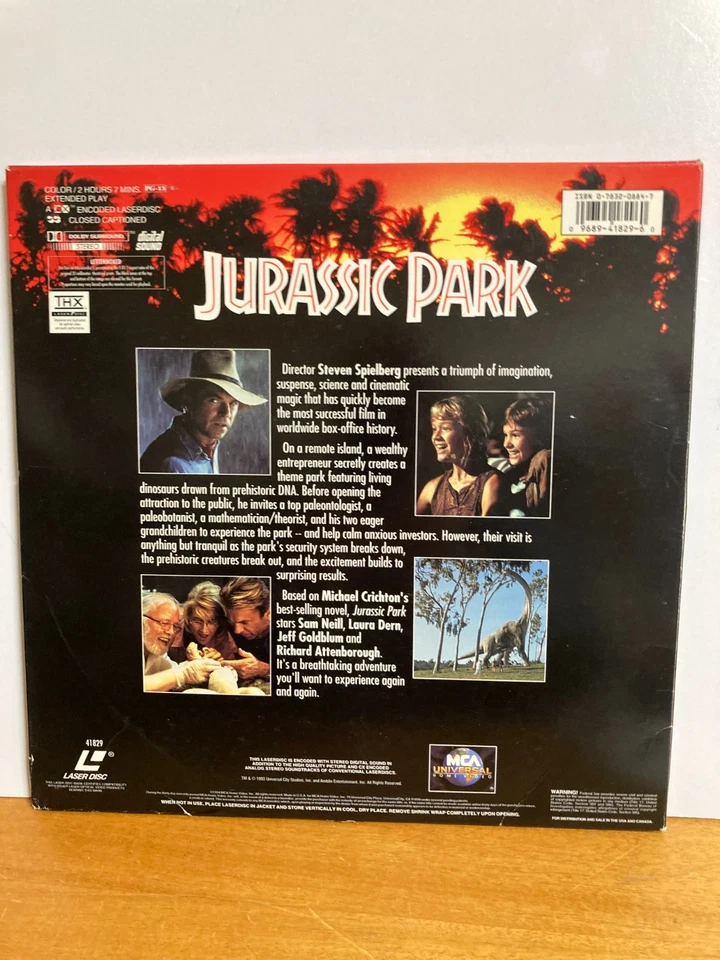 A set of 2 Laser Disc's Jurassic Park 1993 from MCA Universal home video - image 2 of 4