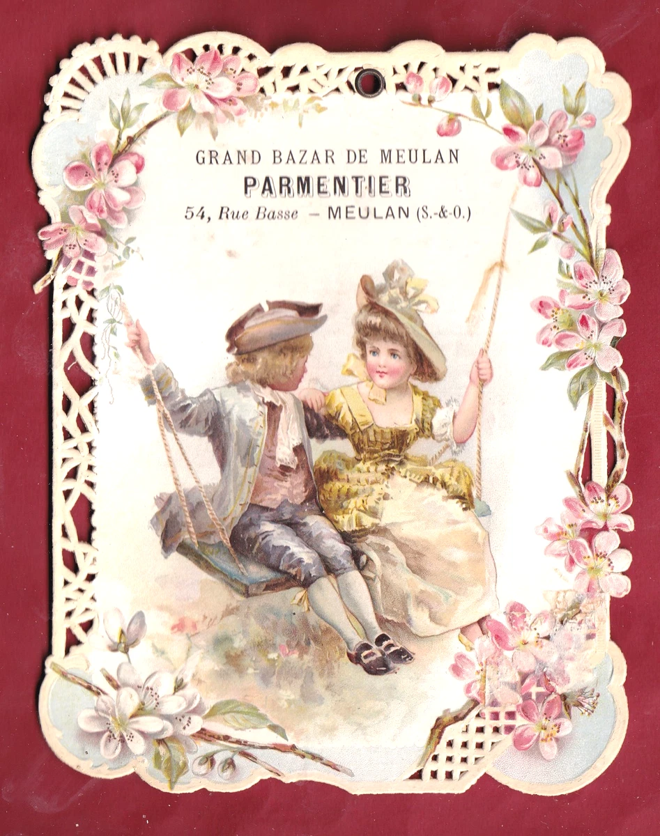 2 Chromos Bateau Hiver Fin XIXè Victorian Scrap Oblaten Glanzbild