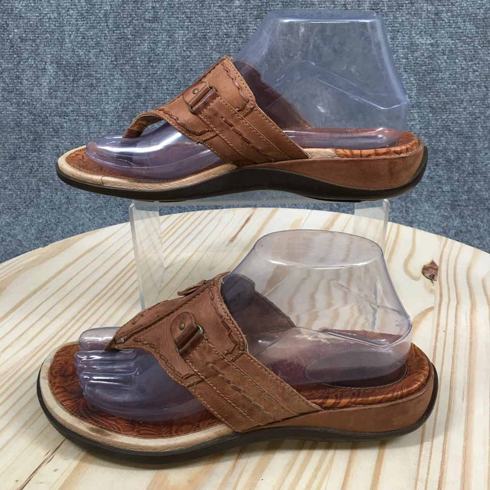 Ariat Sandals Womens 8 B Thong Brown Leather Toe-Post Casual Comfort Low Top - Image 4 of 4