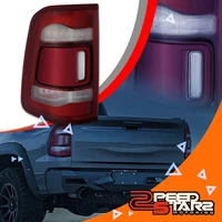 Driver Left SIde LED Rear Tail Light Lamp w/ Chrome Bezel for 19-24 Ram 1500