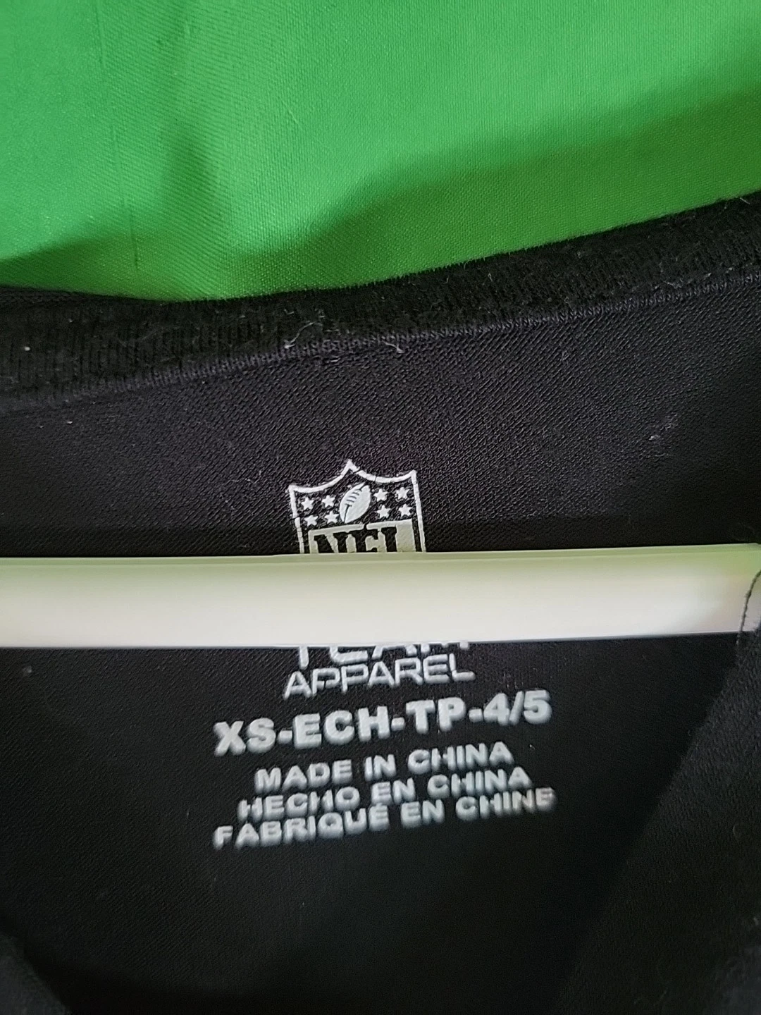 VETEMENTS Felpa con cappuccio Raiders XS Youth nera NFL abbigliamento squadra calcio