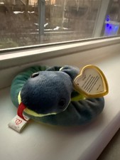 Ty Beanie Baby Hissy Snake Beanbag Plush Original Tag 1997 PE 4185 Gen 5