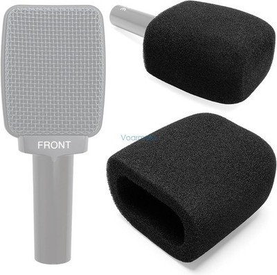 2-Pack Foam Mic Cover For Sennheiser E609,E906,CAD Audio D80,D82,D84 Microphones