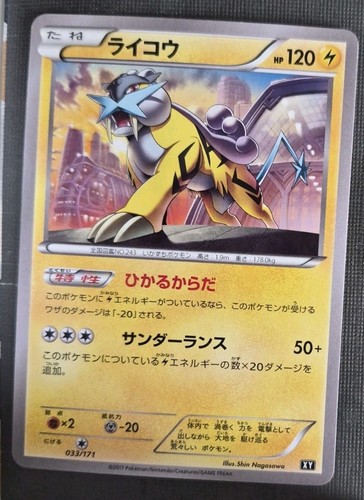 Raikou 033/171 The Best Of XY Japanese Pokémon 2017 LP