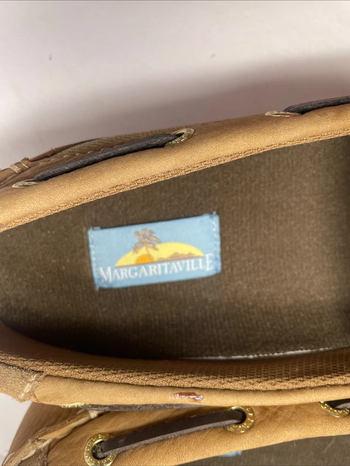 Zapato sin cordones Margaritaville Náufrago Boat bronceado para mujer talla 8 Foto 4 de 4