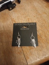 Silver Treasures- Silver Dangle Earrings