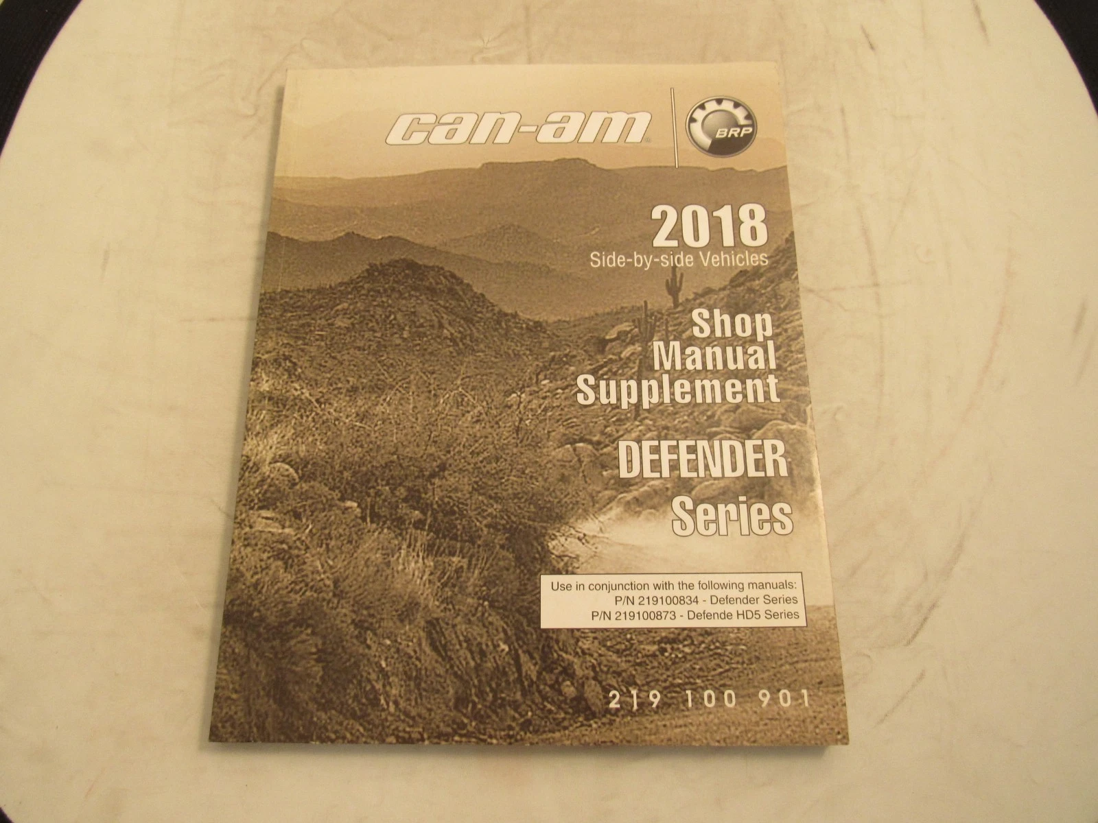 2018 CAN-AM DEFENDER SHOP MANUAL SUPPLEMENT/ PART# 219100901