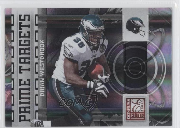 2009 Donruss Elite Prime Targets Black 48/399 Brian Westbrook #18 0m0
