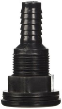 Lifegard Aquatics 1/2-Inch Slip Bulkhead Fit Kit with Insert, Jet Black