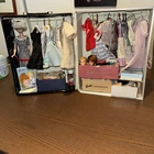 Vintage 1962 Barbie Wardrobe Case w/ Ponytail Doll Clothes Accessories Lot