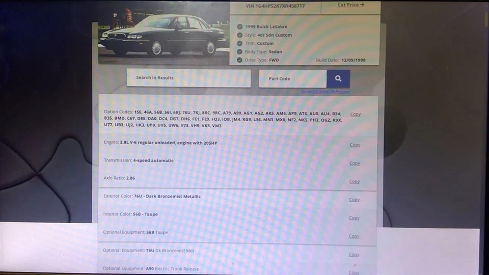 Steering Gear/Rack Power Rack And Pinion Fits 99 EIGHTY EIGHT 920066 Foto 2 de 4