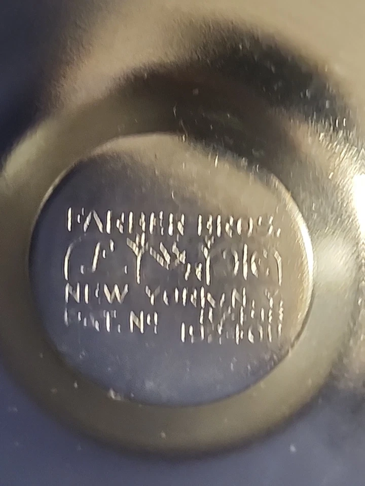 Farber Bros 30’s Art Deco  Nude Chrome Stem Compote Cambridge Rare Green Glass8" - Image 3 of 4