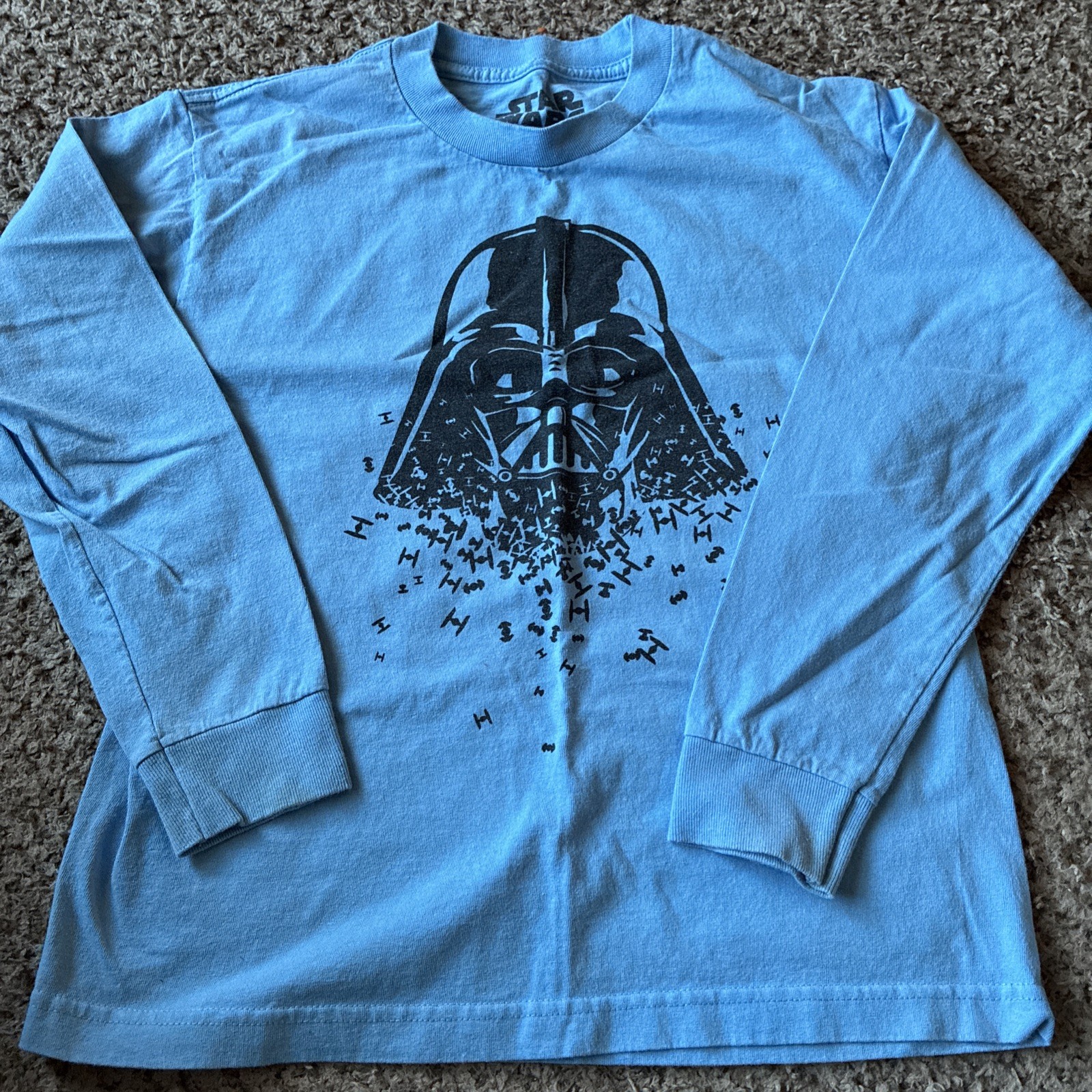 STAR WARS boys  Shirt Blue Size L  Darth Vader Cotton