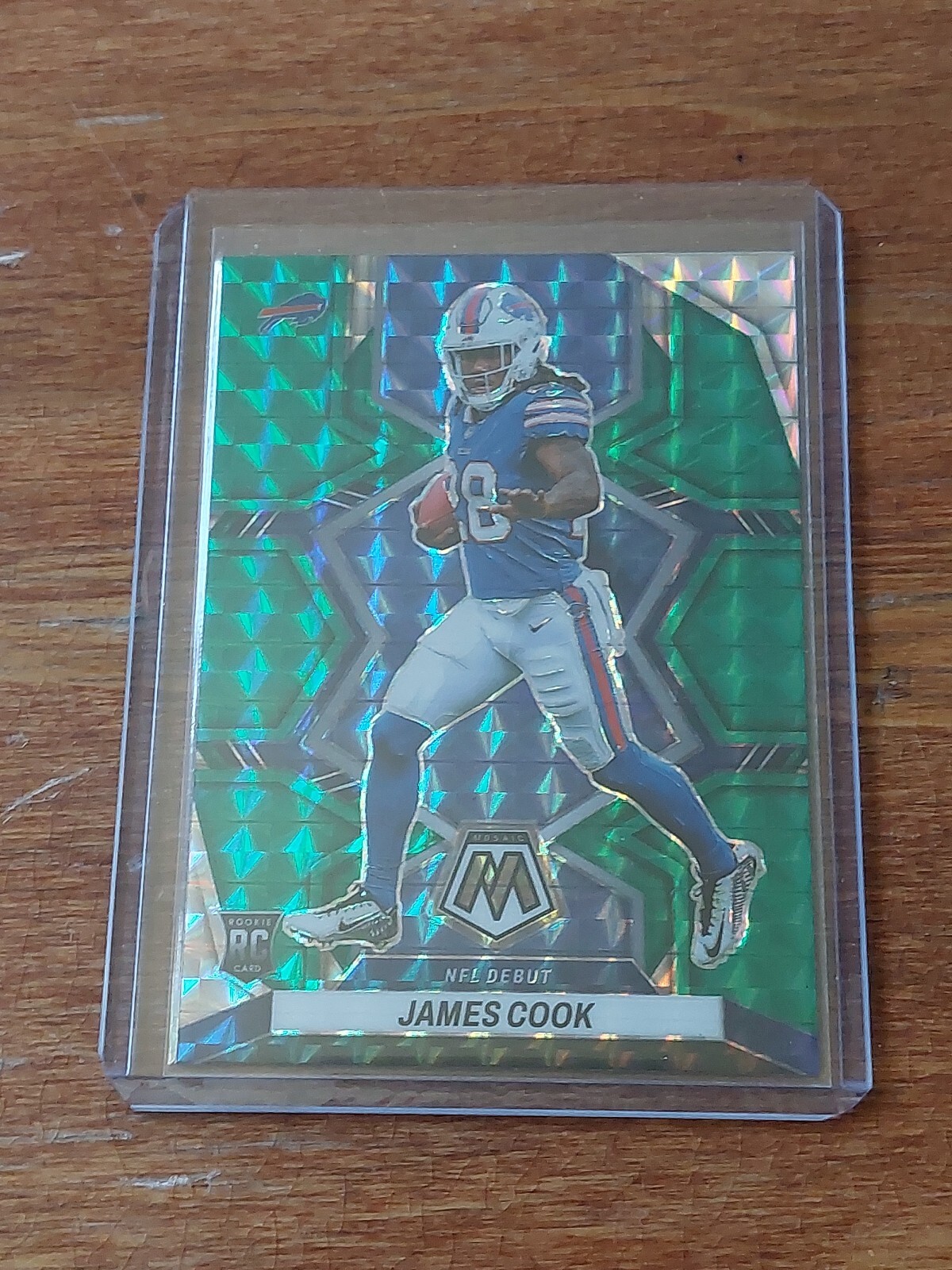 2022 Mosaic Football James Cook Green Prizm Insert RC #285
