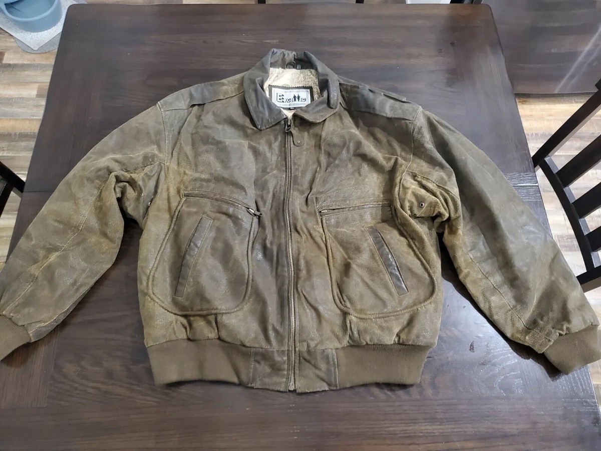 Excelled Heavy 100 Percent Genuine Leather Men's Bomber