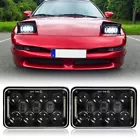 一对 4x6 英寸矩形车头灯适用于福特 Probe 1997 - 93 LTL9000 LED 光环天使眼