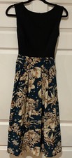 NWT Vfshow Fashion Sz XS Womens Black Top Floral Sleeveless Dress w/Pockets/Tie