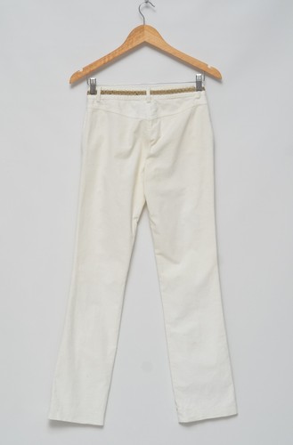 Roberto Cavalli Class Luxury Women's White Pants Trousers Size 40 Made in Italy - Picture 6 of 14