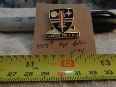 409th Support Brigade V-21 Unit Crest, DI, DUI (DRAW#AQ)