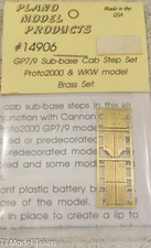 Plano Model Products HO #14906 GP7/9 Sub-base Cab Step Set Proto2000 & WKW model