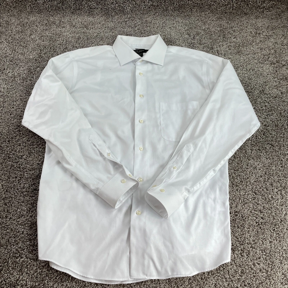 Pronto uomo white hotsell dress shirt