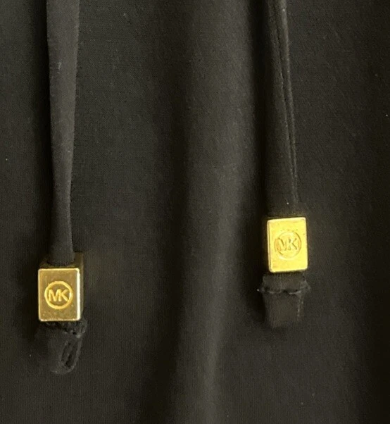 Vestido Michael Kors Negro Sin Mangas Dorado Frontal Cremallera Cambio Para Mujer’s M Foto 3 de 4