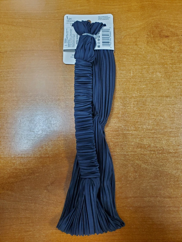 4 Pack: Scunci Ali Fedotowsky Twisted Textured Headbands *Navy* (6653)-R9P4a - Image 3 of 4