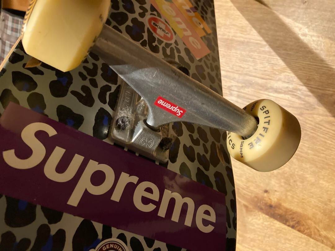 Supreme Skateboard Deck Complete Vintage Leopard Blue | eBay