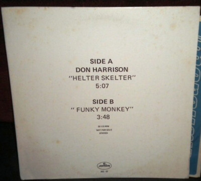 Don Harrison (2) - Helter Skelter / Funky Monkey 1977 12'', Single, Promo Mercury