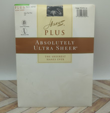 Hanes Plus Absolutely Ultra Sheer Pantyhose in Jet size 2 Plus nwt