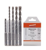 Projahn Rocket 3 Hammerbohrer-Set 5Tlg Sds-Plus Ø 6-12Mm 83045 Beton Mauer Stein