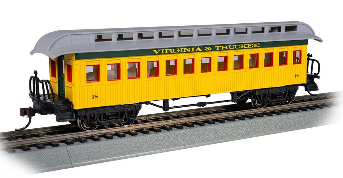 Bachmann 15107 HO Scale Wood Old Time Coach Car Virginia & Truckee