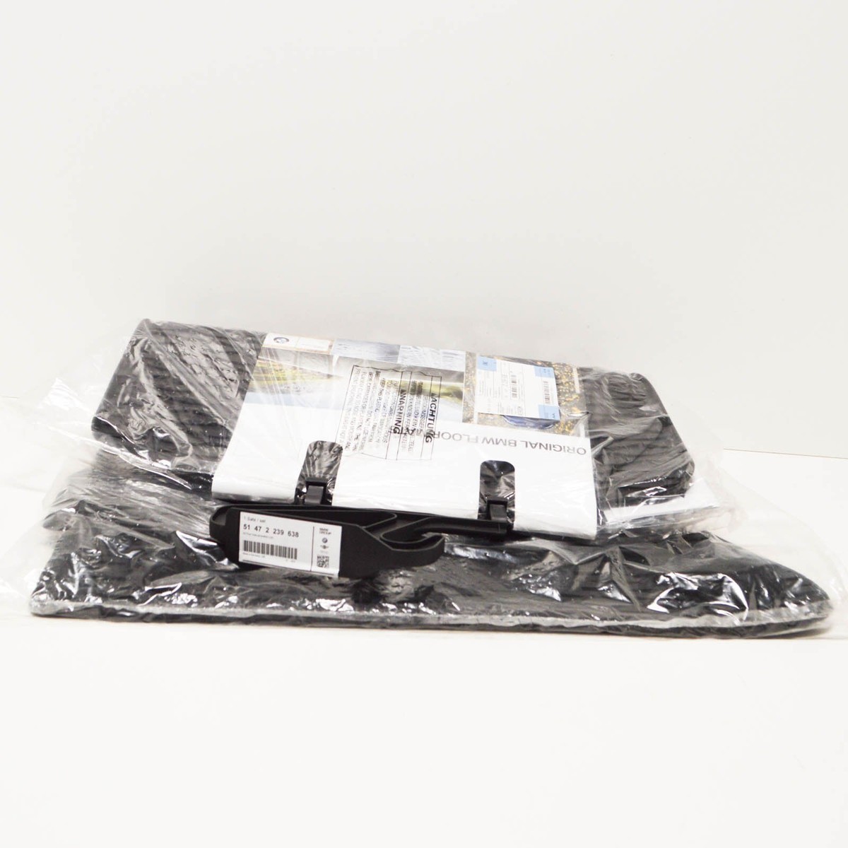 BMW X5 E70 Front Rubber Floor Mats All Weather LHD 51472239638 NEW  