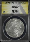 1897-S $1 Morgan Silver Dollar ANACS AU 55 Details