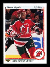 Claude Vilgrain 1990-91 Upper Deck Hockey NHL #250c New Jersey Devils