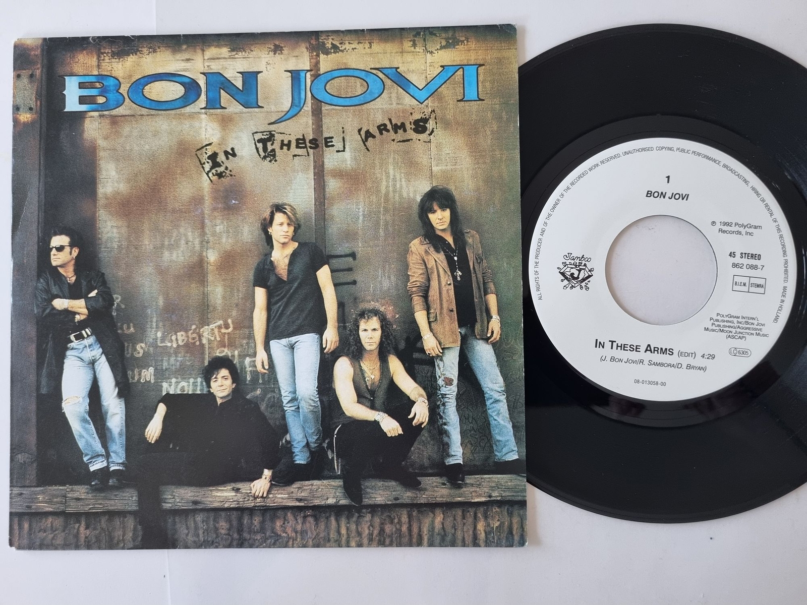 Bon Jovi - In these arms 7'' Vinyl Holland